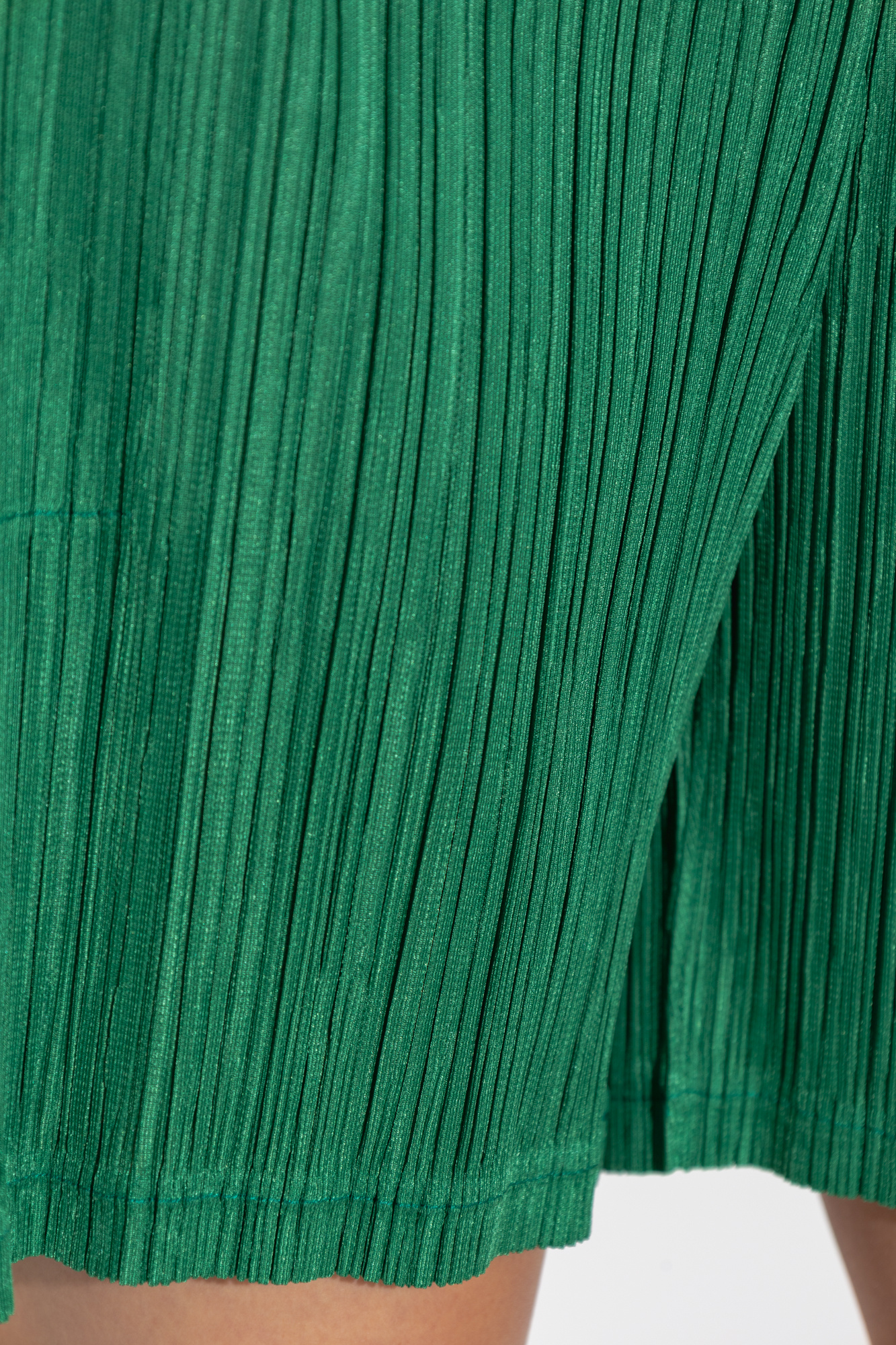 Green Pleated shorts Issey Miyake Pleats Please